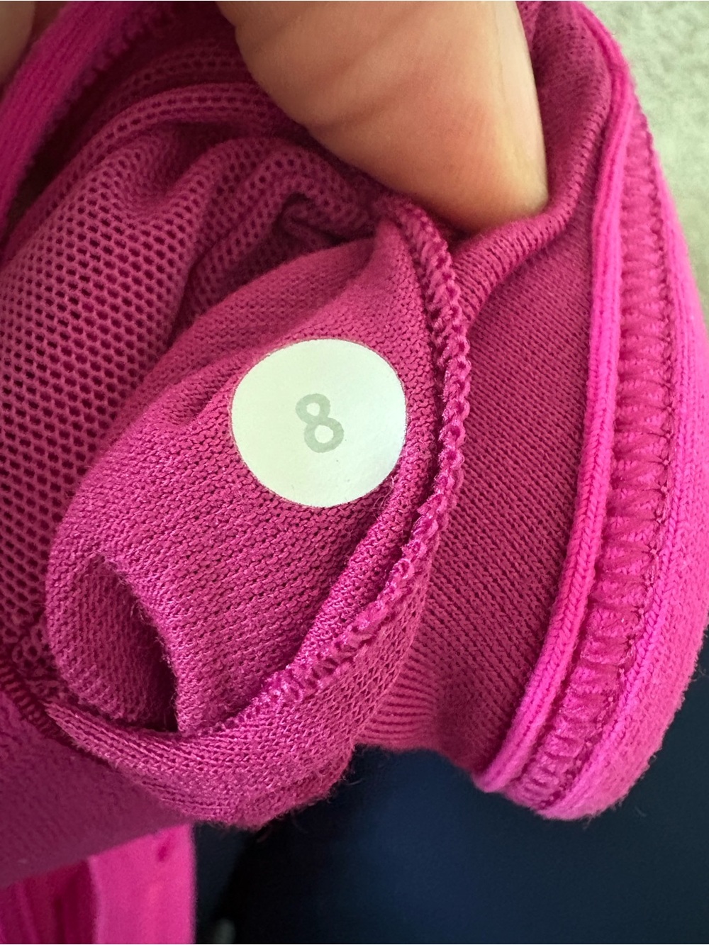 Lululemon Power Y Tank in Jewelled Magenta Size 8 Built in Shelf Bra - Picture 7 of 7